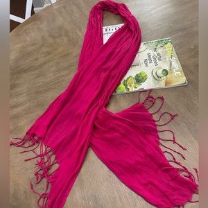 Hot pink/magenta scarf